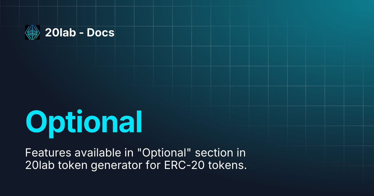 Optional | 20lab - Docs