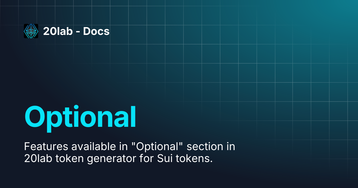 Optional | 20lab - Docs