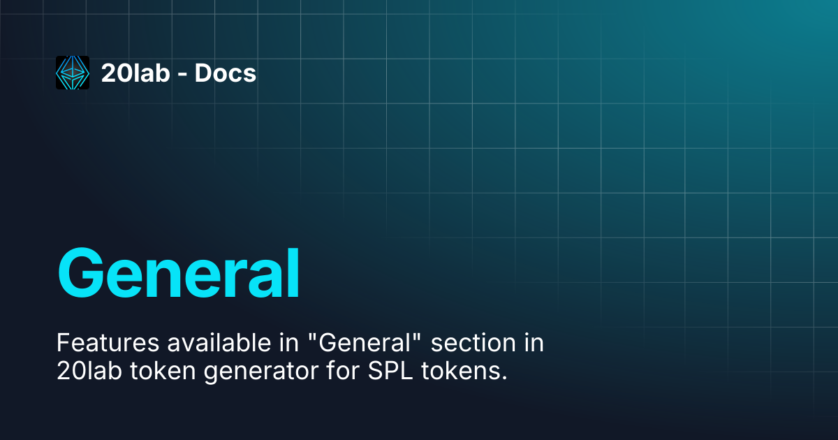 General | 20lab - Docs